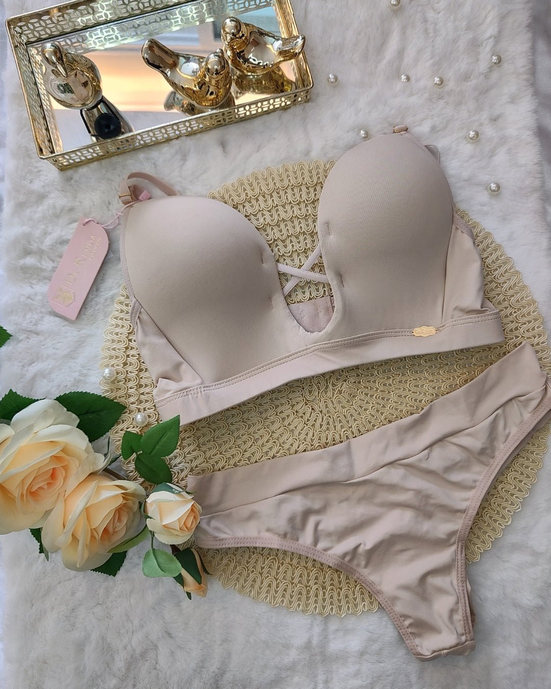 Conjunto de Lingerie Layla - DE RENDA LINGERIE